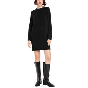 4/$20 Old Navy SoSoft Black Knit Sweater Dress Long Sleeve Crewneck Small